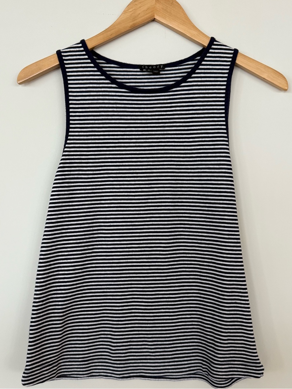 Theory Navy and White Striped Tank Top, Woman’s Small